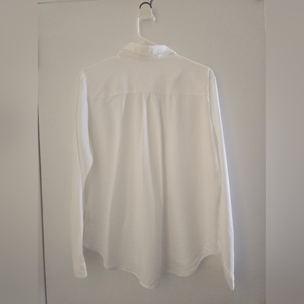 Anthropologie  Cloth & StoneTwo Pocket Satin Shirt - Picture 5 of 10
